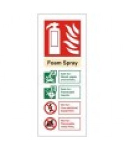 How To Foam Spray Extinguisher Sign-Photoluminscent 